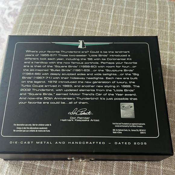 Hallmark Keepsake Thunderbird 50th Anniversary Box - Picture 4 of 4